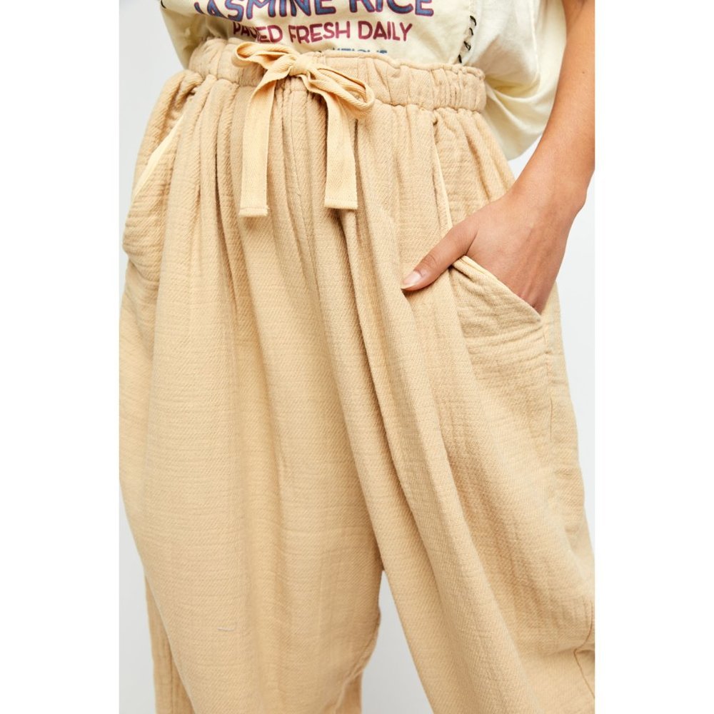 🎉LAST CHANCE🎉 NWT Free People Essential Doublecloth Pant / Mustard Seed - Picture 5 of 7